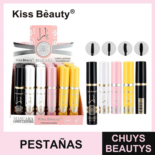 Máscara de Pestañas Kiss Beauty Larga Duración y Resistente al Agua - Chuys Beautys | Chuys Beautys