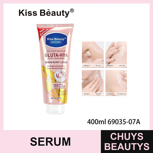 Loción Corporal Serum Kiss Beauty Gluta-Hya Dewy Radiance para Piel Luminosa - Chuys Beautys | Chuys Beautys