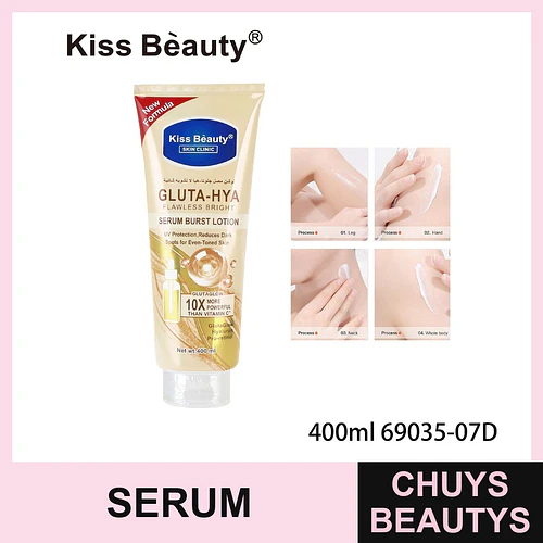 Serum Burst Lotion Corporal Flawless Bright Gluta-Hya Kiss Beauty con Protección UV - Chuys Beautys | Chuys Beautys