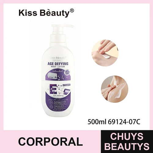 Loción Corporal Antiedad con Vitamina E y Antioxidantes Kiss Beauty - Chuys Beautys | Chuys Beautys