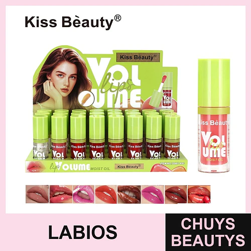 Brillo Labial Voluminizador con Aceite Hidratante Kiss Bèauty - Chuys Beautys | Chuys Beautys