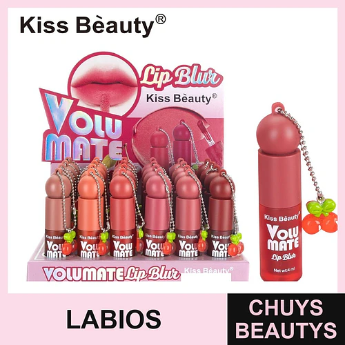 Tinte Labial Volumate Lip Blur Kiss Bèauty con Charm Cereza - Chuys Beautys | Chuys Beautys