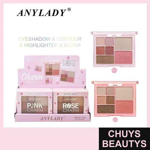 Paleta de Maquillaje Multifuncional ANYLADY Charm Tonos Rosados y Tierra - Chuys Beautys | Chuys Beautys