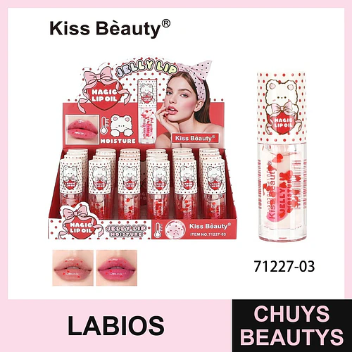 Brillo Labial Mágico Hidratante con Corazones Kiss Bèauty - Chuys Beautys | Chuys Beautys