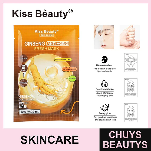 Mascarilla facial antiedad de Ginseng Kiss Beauty 30ml - Chuys Beautys | Chuys Beautys