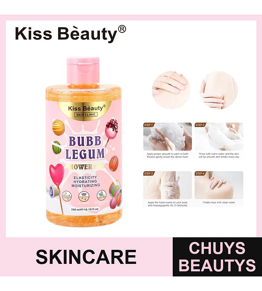 Gel de Ducha Hidratante y Antioxidante Kiss Bèauty Bubb Legum