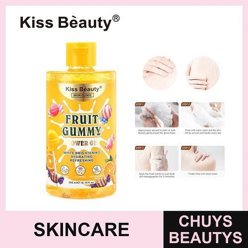 Gel de Ducha Kiss Beauty Fruit Gummy Blanqueador e Hidratante - Chuys Beautys | Chuys Beautys