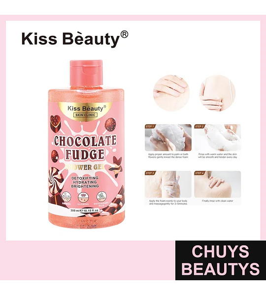 Gel de Ducha Chocolate Fudge Detoxificante Kiss Beauty Skin Clinic