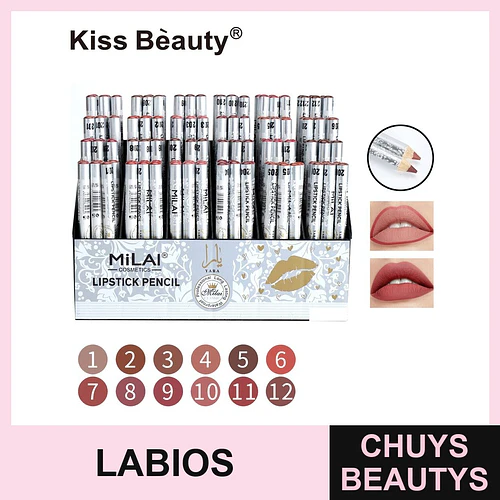 Lápiz labial delineador MiLAI Cosmetics de larga duración y a prueba de agua - Chuys Beautys | Chuys Beautys