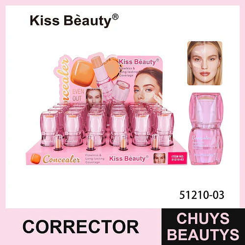 Concealer en Barra Kiss Beauty de Larga Duración y Cobertura Impecable - Chuys Beautys | Chuys Beautys