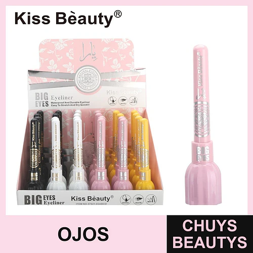 Eyeliner líquido Big Eyes Kiss Bèauty resistente al agua y de larga duración - Chuys Beautys | Chuys Beautys
