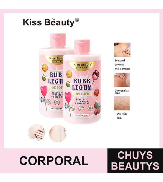 Kiss Beauty Loción Corporal Bubble Legum Hidratante y Elasticidad