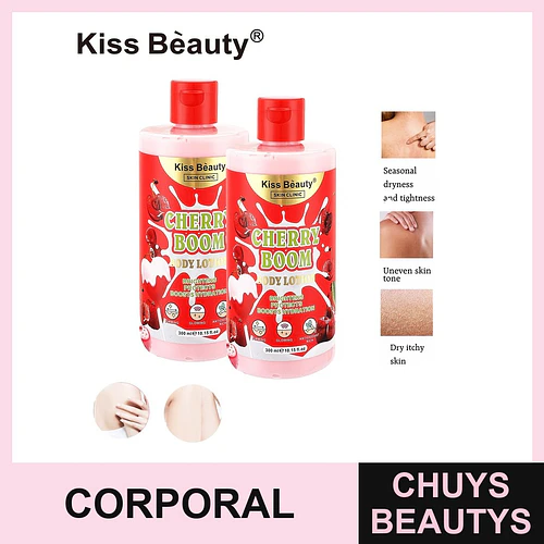 Loción Corporal Hidratante y Aclarante Cherry Boom Kiss Bèauty - Chuys Beautys | Chuys Beautys