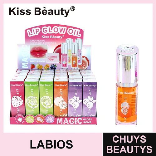 Aceite Labial Hidratante y Color Mágico Kiss Beauty Lip Glow Oil - Chuys Beautys | Chuys Beautys