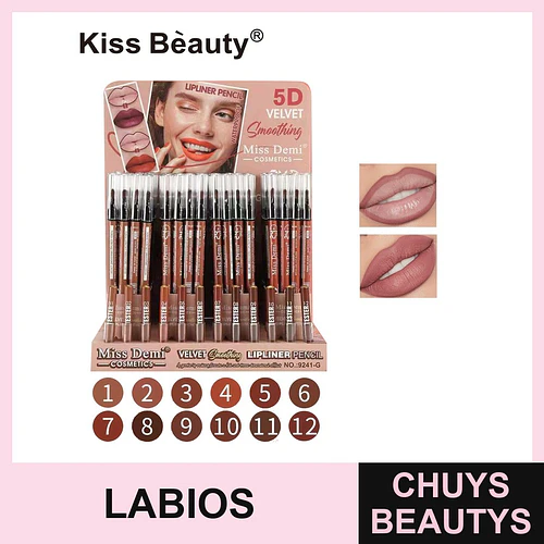 Delineador de Labios Velvet Smoothing Waterproof Miss Demi - Chuys Beautys | Chuys Beautys