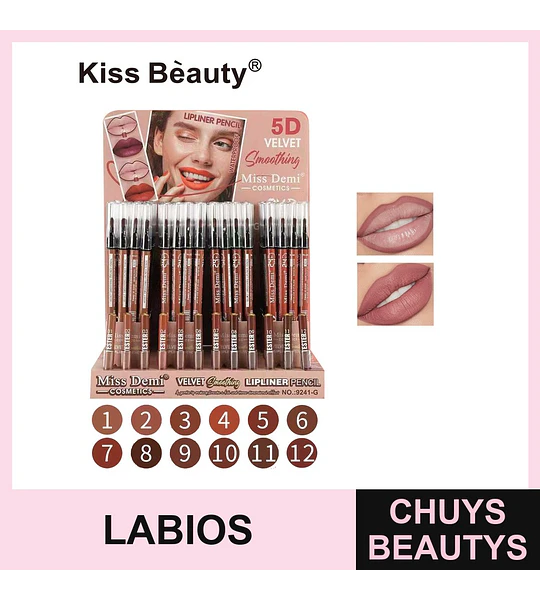 Delineador de Labios Velvet Smoothing Waterproof Miss Demi