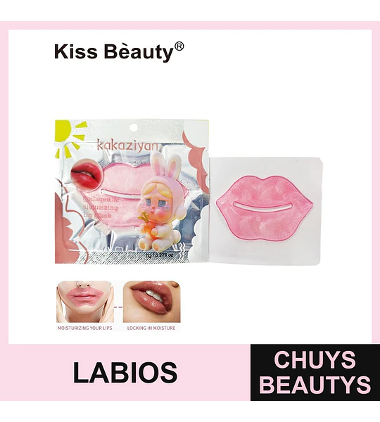 Mascarilla Labial Hidratante con Colágeno Kiss Beauty