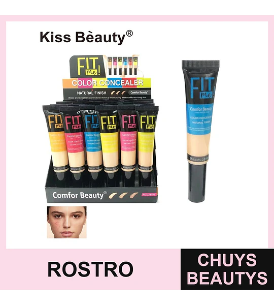 Corrector de Color Fit me! Comfor Beauty con Acabado Natural Kiss Beauty