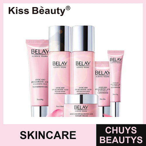 Set de Cuidado Facial Reparador Belay con Aguacate y Ácido Hialurónico - Chuys Beautys | Chuys Beautys