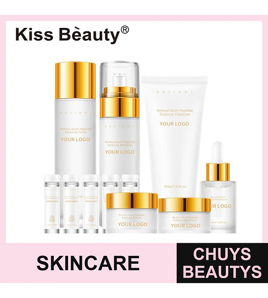 Set completo de cuidado facial Kiss Bèauty Retinol Multi-Peptide para una piel rejuvenecida