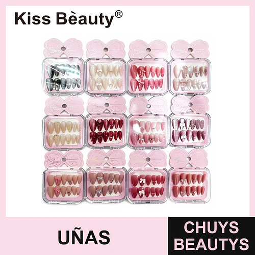 Uñas postizas almendradas variadas Kiss Bèauty GO-906 - Chuys Beautys | Chuys Beautys