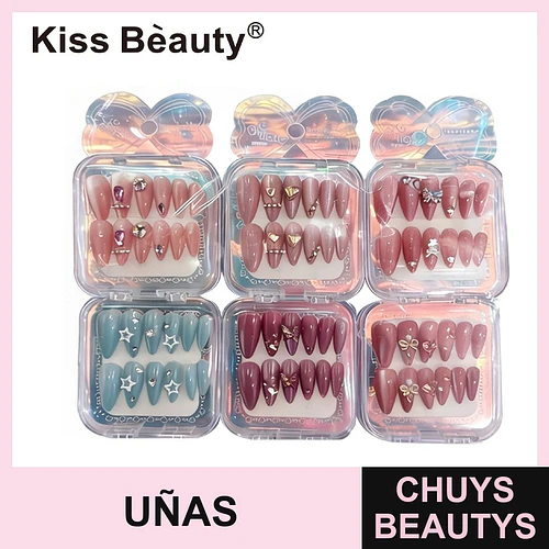 Uñas Postizas Decoradas Variadas Kiss Bèauty GO-909 - Chuys Beautys | Chuys Beautys