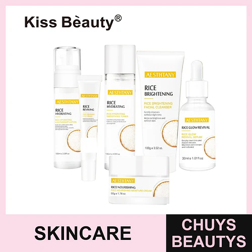 Set de Skincare Facial Aesthtany con Extracto de Arroz Kiss Beauty - Chuys Beautys | Chuys Beautys