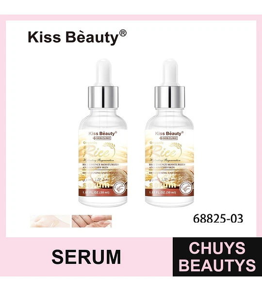 Serum facial hidratante y regenerador de arroz Kiss Beauty