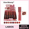 Labial Líquido Mate Aterciopelado Larga Duración Kiss Bèauty 9