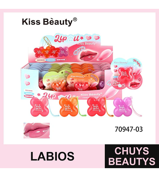 Kiss Beauty Magic Lip Oil Hidratante y Brillo Labial con Cambio de Color