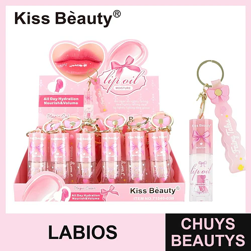 Aceite Labial Hidratante Kiss Bèauty 'Magic Color' con Llavero - Chuys Beautys | Chuys Beautys