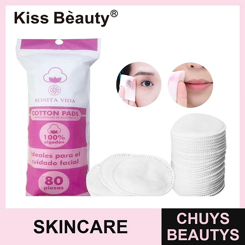 Discos de Algodón 100% Puro para Cuidado Facial Kiss Bèauty - Chuys Beautys | Chuys Beautys