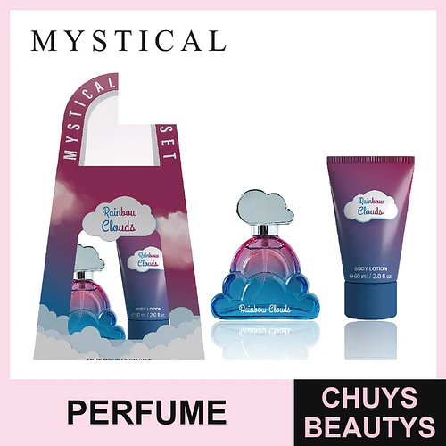 Set de Perfume y Loción Corporal Mystical Rainbow Clouds - Chuys Beautys | Chuys Beautys