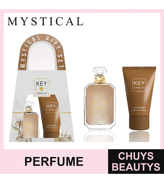 Set de fragancia y loción corporal Mystical Key Vanilla 30ml + 60ml