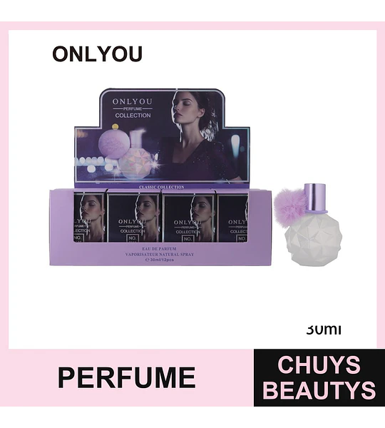 Perfume ONLYOU Classic Collection Eau de Parfum 30ml con Pom-Pom