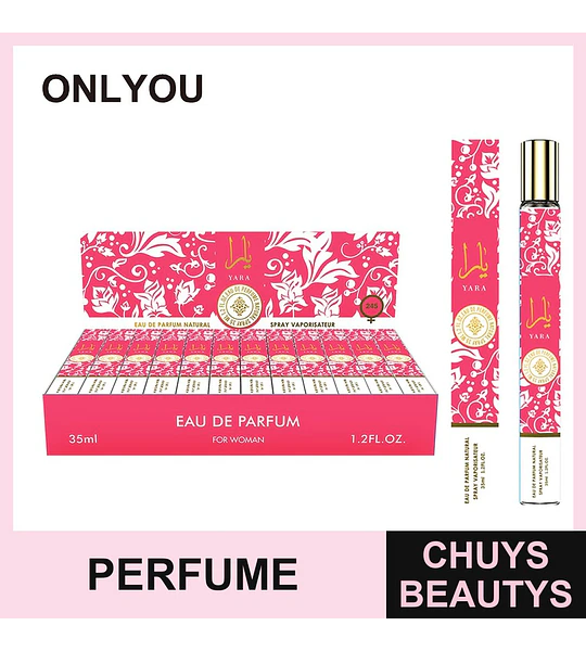 Eau de Parfum Yara ONLYOU para Mujer Spray Vaporizador 35ml