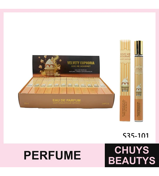 Perfume Spray Velvety Euphoria Give Me Gourmet Eau de Parfum 35ml