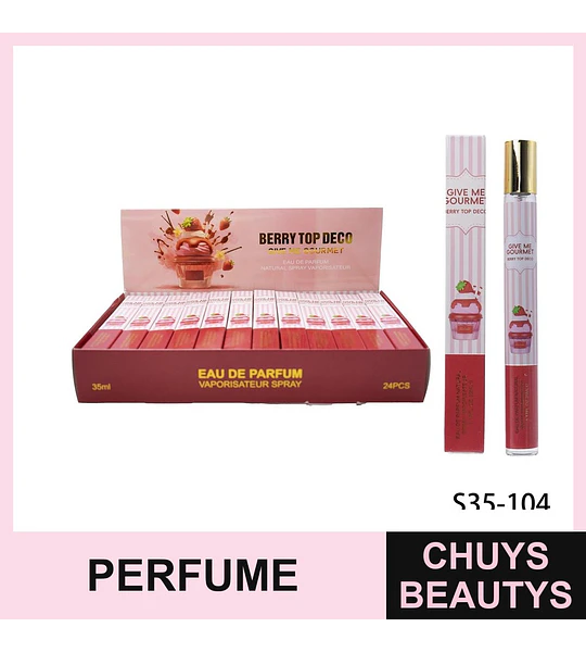 Perfume Eau de Parfum Berry Top Deco Gourmet aroma fresa 35ml