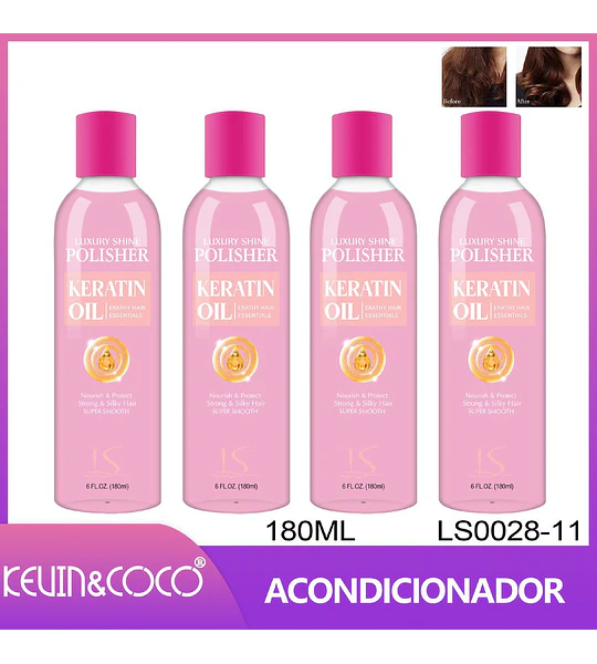 Aceite Capilar de Keratina 180ml