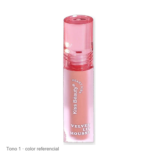 Labial Mousse Velvet de Larga Duración Kiss Beauty Heart Kiss - Chuys Beautys | Chuys Beautys