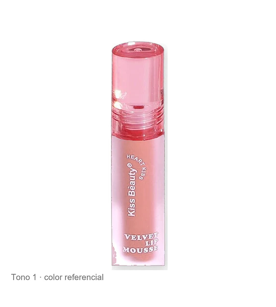 Labial Mousse Velvet de Larga Duración Kiss Beauty Heart Kiss