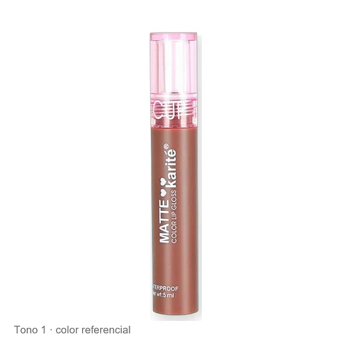 Brillo Labial Líquido Matte Kiss Beauty Karité de Larga Duración Anti-Transferencia - Chuys Beautys | Chuys Beautys