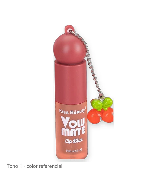 Tinte Labial Volumate Lip Blur Kiss Bèauty con Charm Cereza