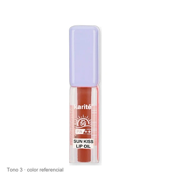 Aceite labial con protección solar SPF 50 PA++ Kiss Beauty Karité