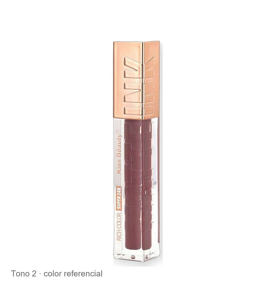 Labial Líquido Matte Ink Super Waterproof 24H Kiss Beauty