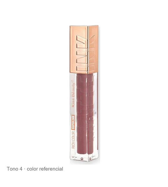 Labial Líquido Matte Ink Super Waterproof 24H Kiss Beauty