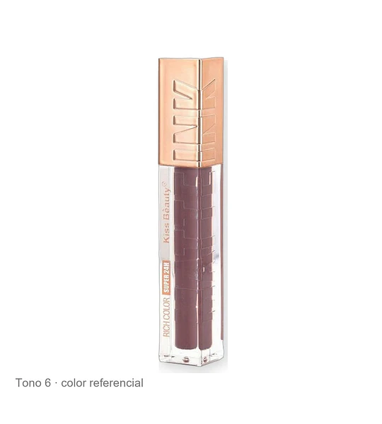 Labial Líquido Matte Ink Super Waterproof 24H Kiss Beauty