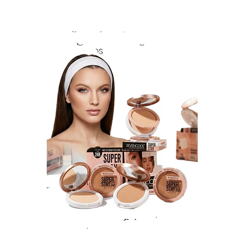 Polvo Compacto Super Stay Larga Duración Mate SEVENCOOL - SEVENCOOL | Chuys Beautys