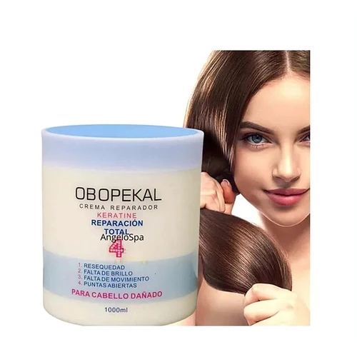 Crema Reparadora Keratina Reparación Total Obopekal 1000 ml - MaxCare | Chuys Beautys