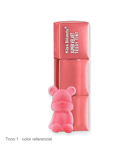 Tinta Labial Líquida Super Velvet Kiss Bèauty Teddy Tint